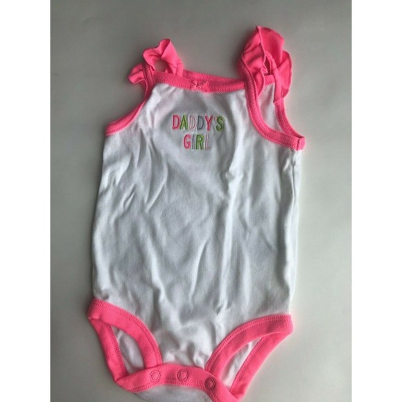 Girl's Size 9M 6-9 Months Two Piece Carter's Daddy's Girl Tank Top, Leggings - Picture 3 of 6